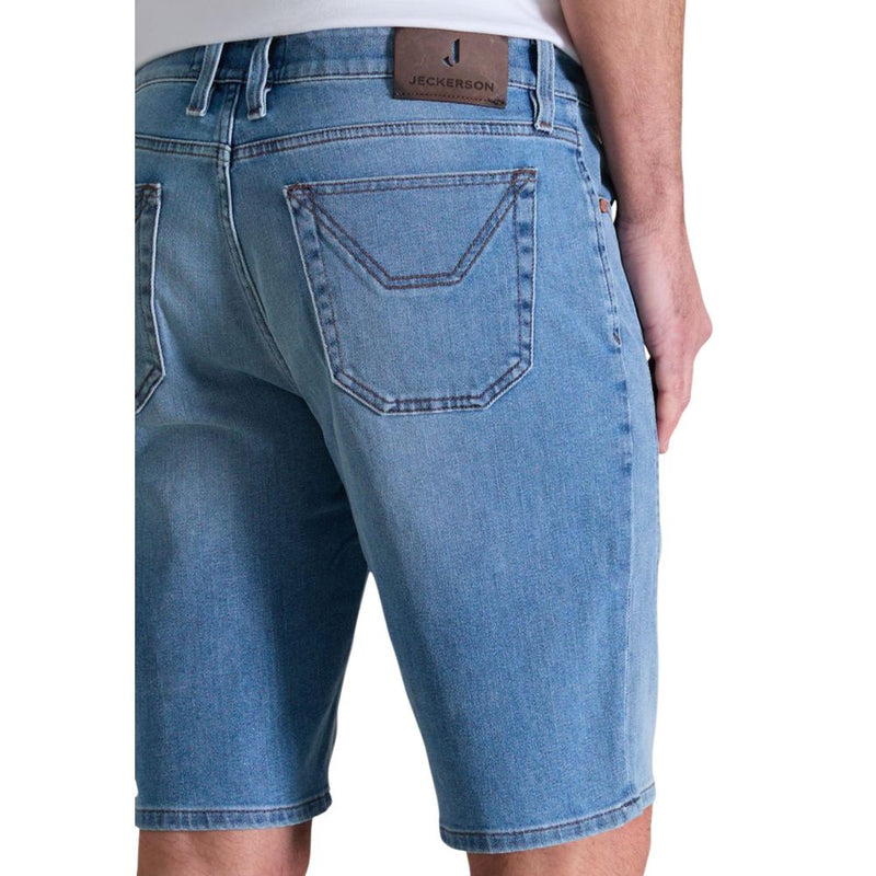 Jeckerson JAYDEN Light Blue Cotton Bermuda Shorts for Men