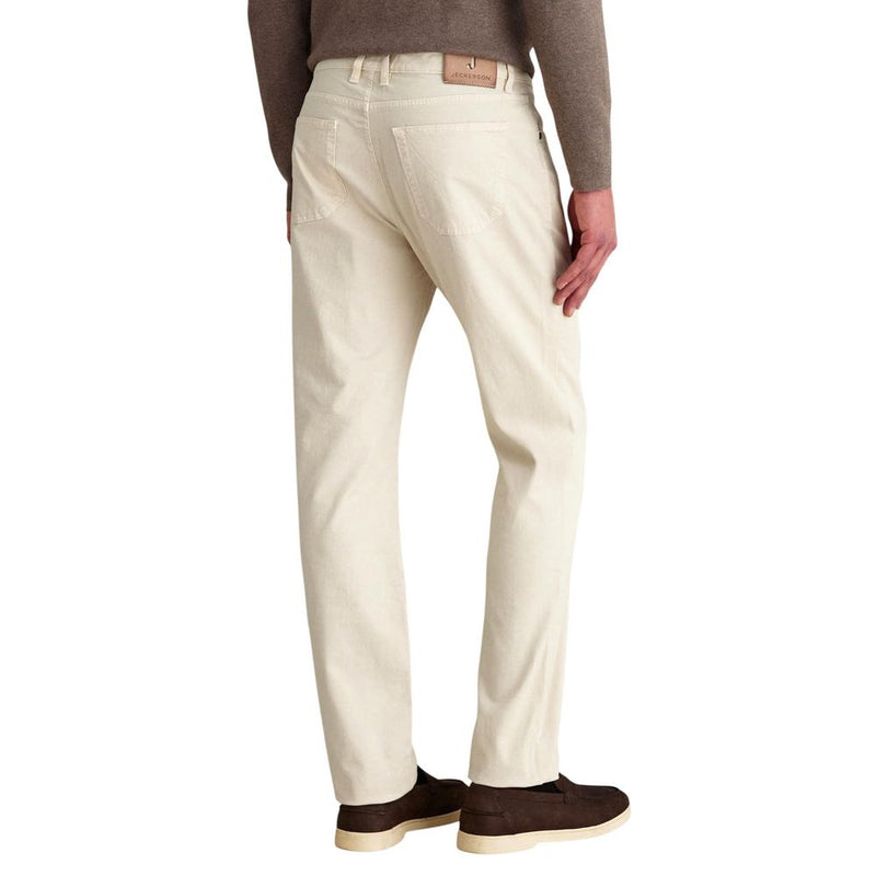 Jeckerson White Elastane Skinny Pants for Men
