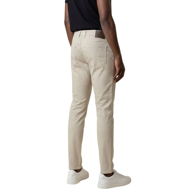 Jeckerson Gray Elastane Skinny Pants for Men