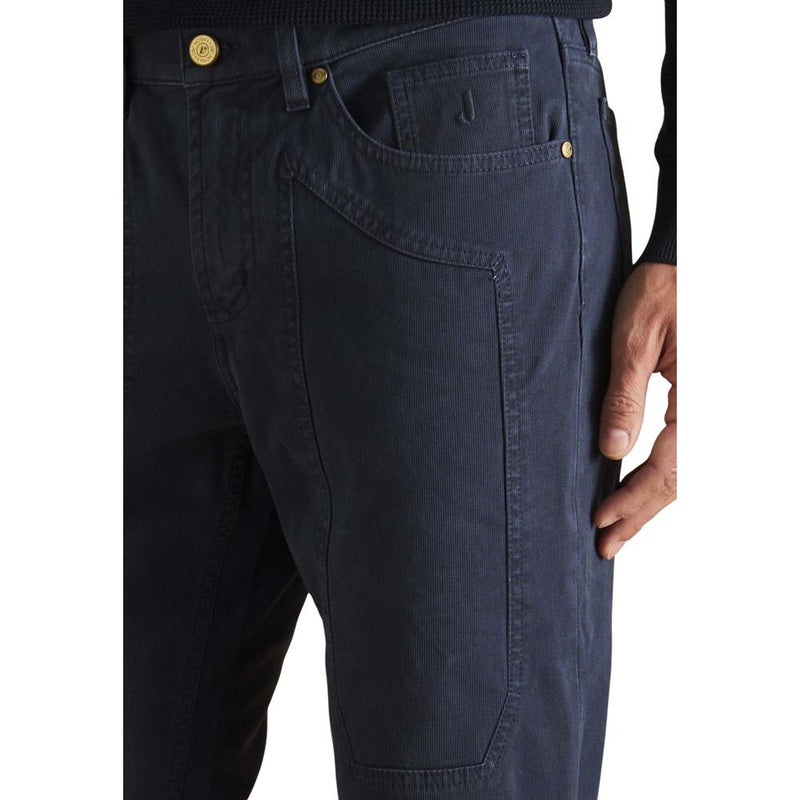 Jeckerson Blue Elastane Skinny Pants for Men