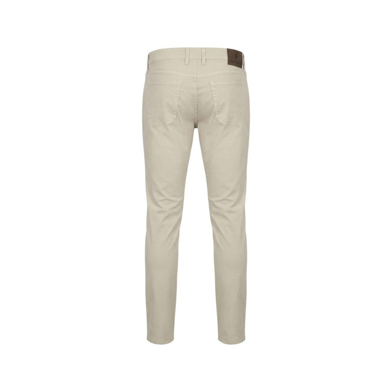 Jeckerson Gray Elastane Skinny Pants for Men
