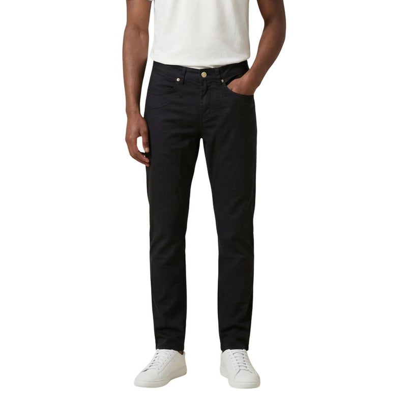 Jeckerson Blue Elastane Skinny Pants for Men