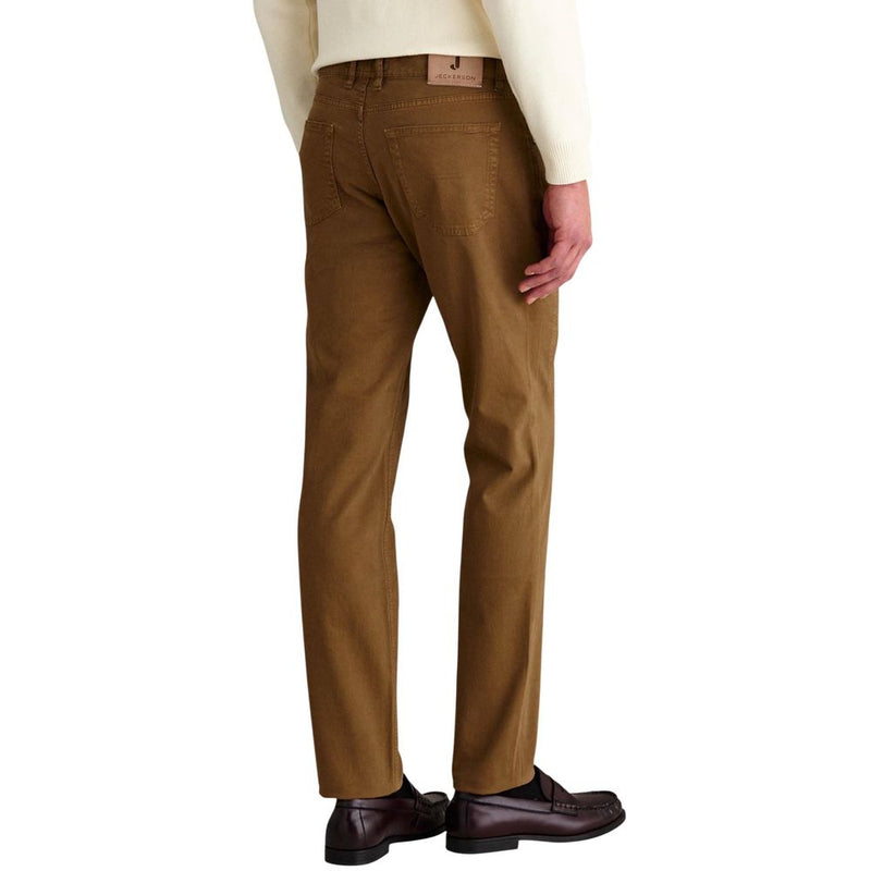 Jeckerson Beige Elastane Skinny Pants for Men
