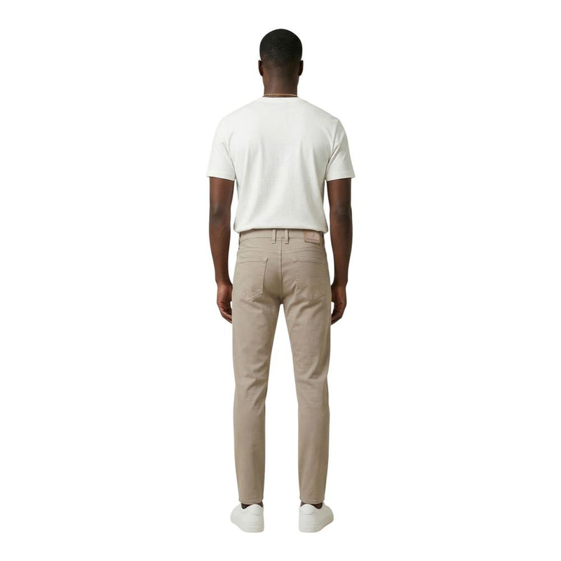 Jeckerson Beige Cotton Skinny Jeans for Men