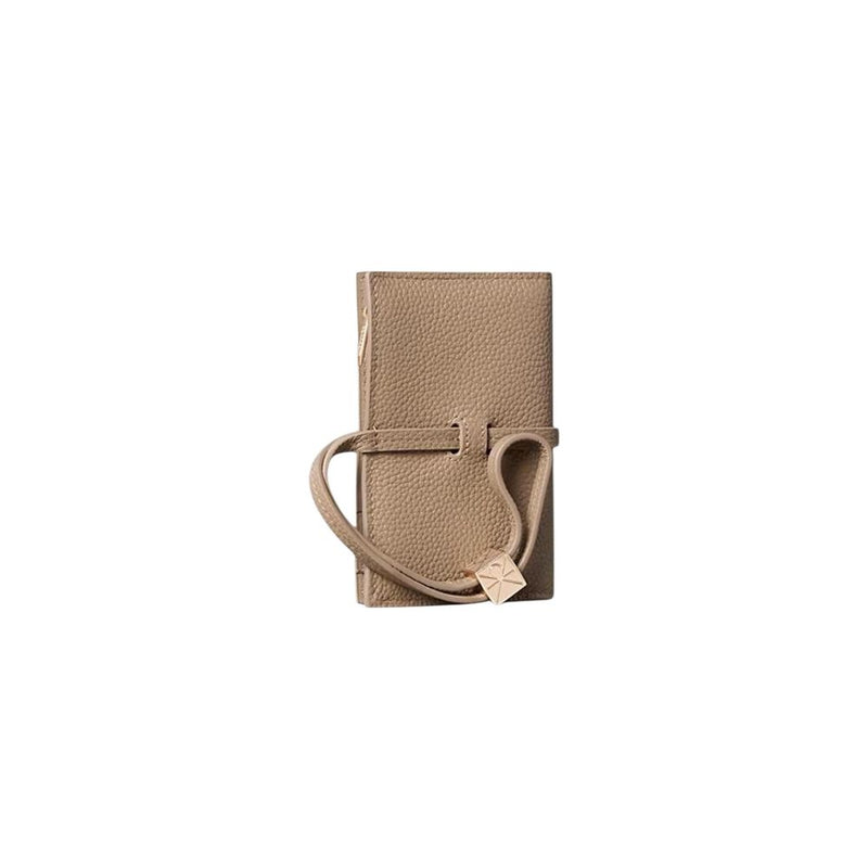 Calvin Klein EMBLEM HW PEBBLE ON STRAP Medium Wallet - Beige