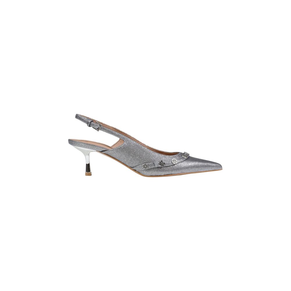 Guess Silver Polyester High Heel Pumps