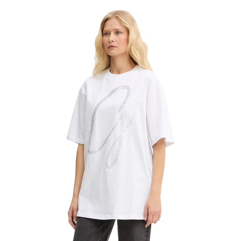 Guess SS CN MAXI G STUDS TEE W6GI39 K3478 - T-Shirt Femme Blanc