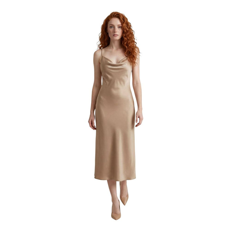 Guess AKILINA Beige Lyocell Long Dress for Women