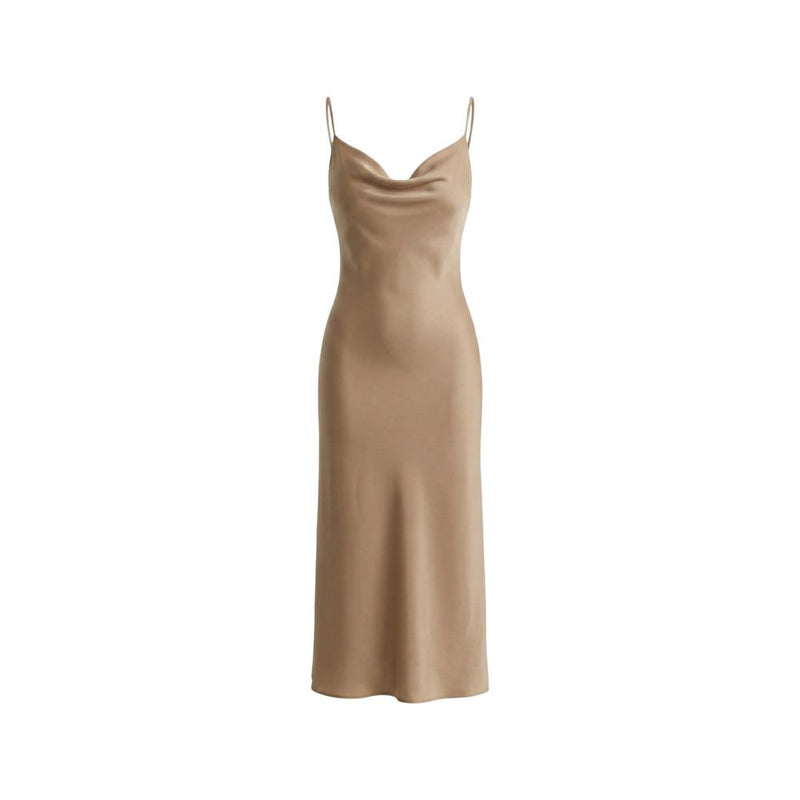 Guess AKILINA Beige Lyocell Long Dress for Women