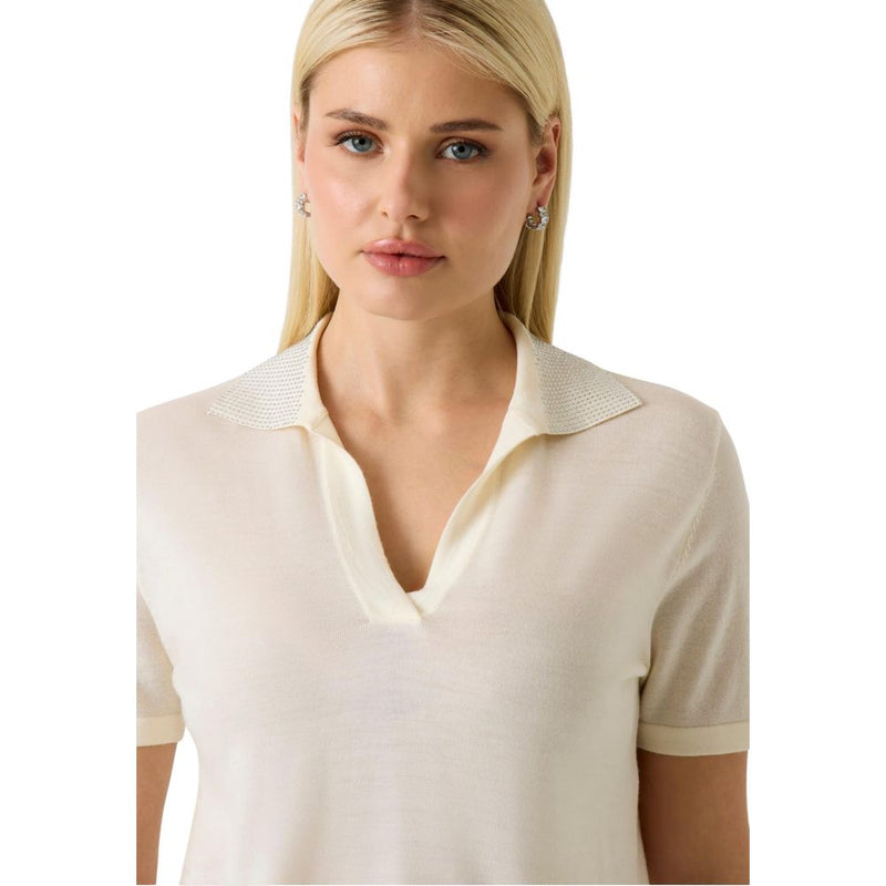 Guess Beige Wool T-Shirt - Élégance et Confort