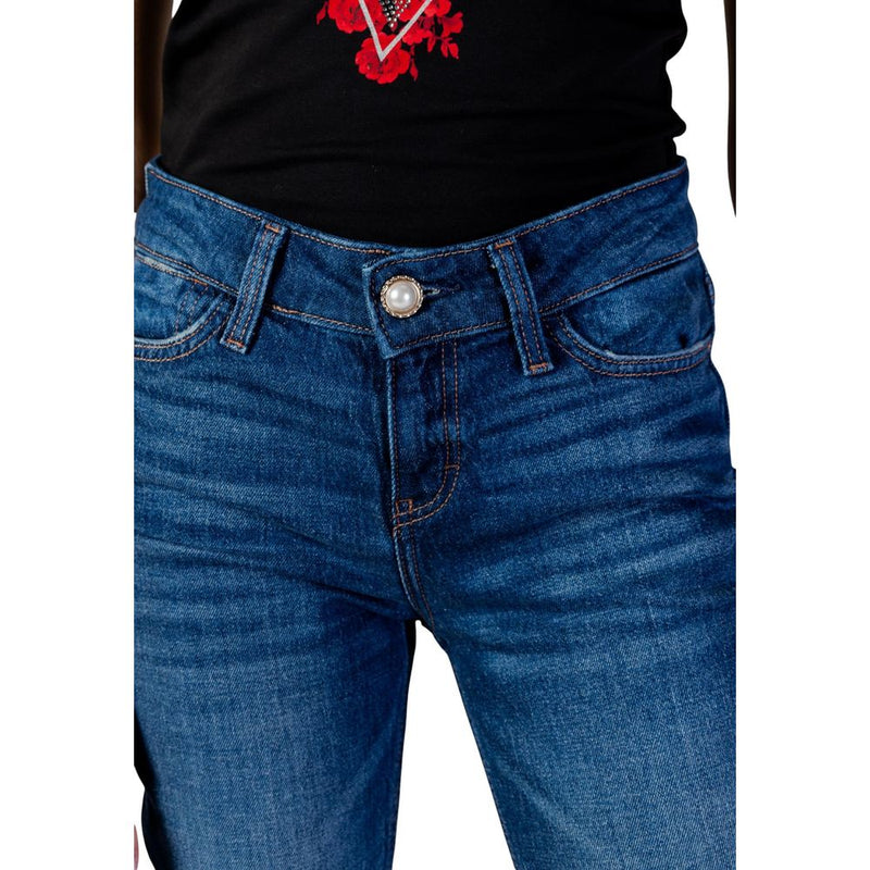 Guess Nicky Cigarette Blue Cotton Skinny Jeans for Women