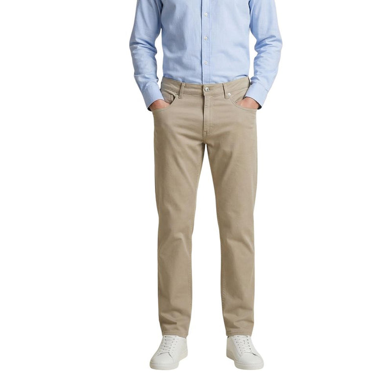 Guess ANGELS M6GAN2 Beige Cotton Skinny Pants for Men