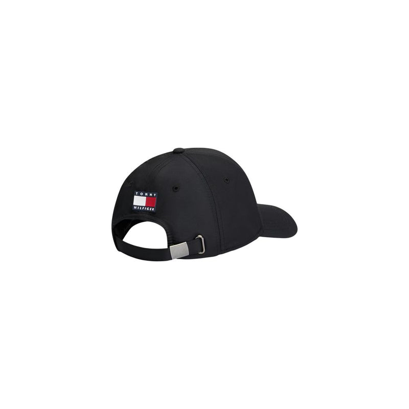 Tommy Hilfiger Black Recycled Polyester Baseball Cap