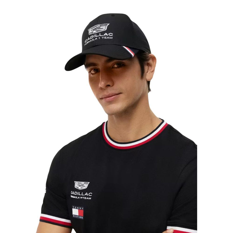 Tommy Hilfiger Black Recycled Polyester Baseball Cap