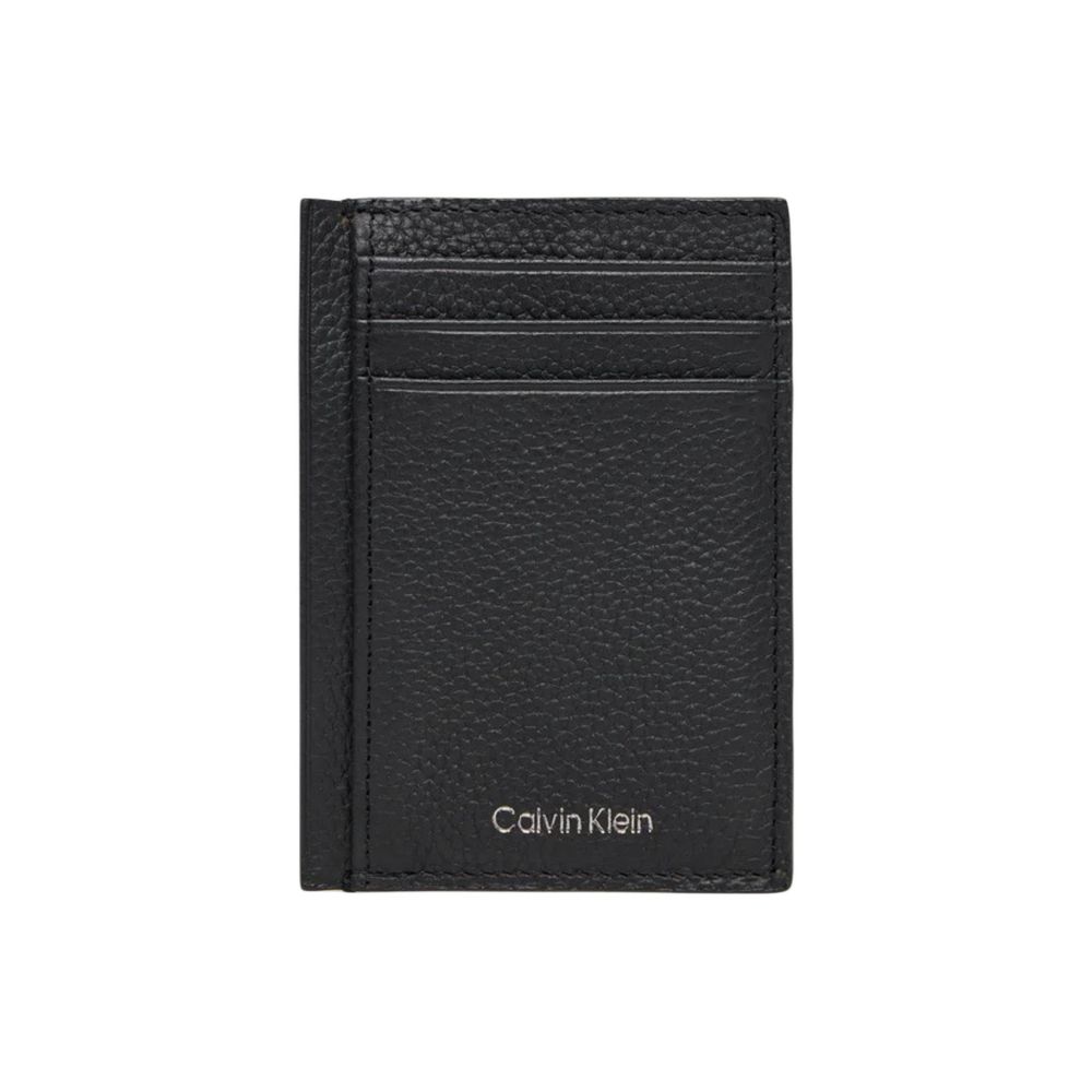 Calvin Klein Black Leather Cardholder