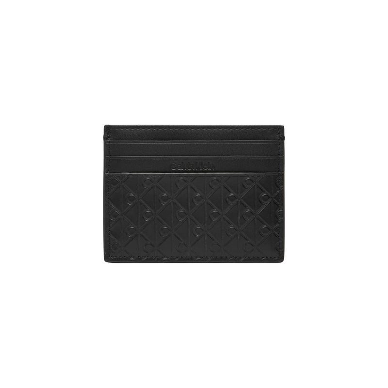 Calvin Klein Black Leather Cardholder - Elegant & Functional