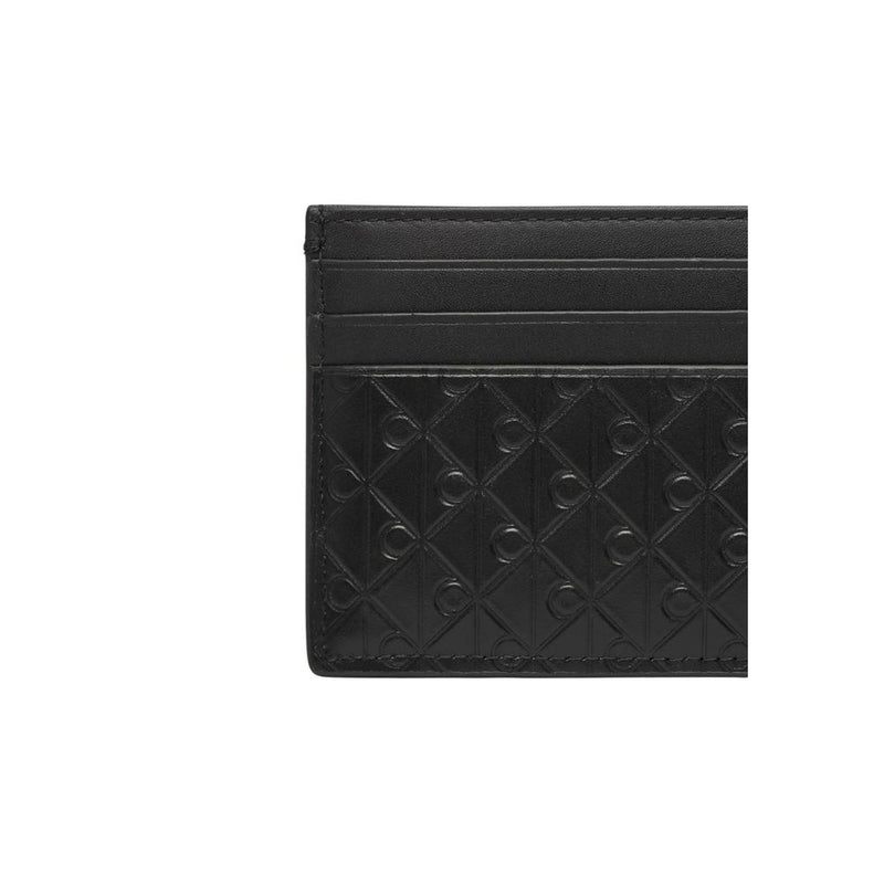 Calvin Klein Black Leather Cardholder - Elegant & Functional