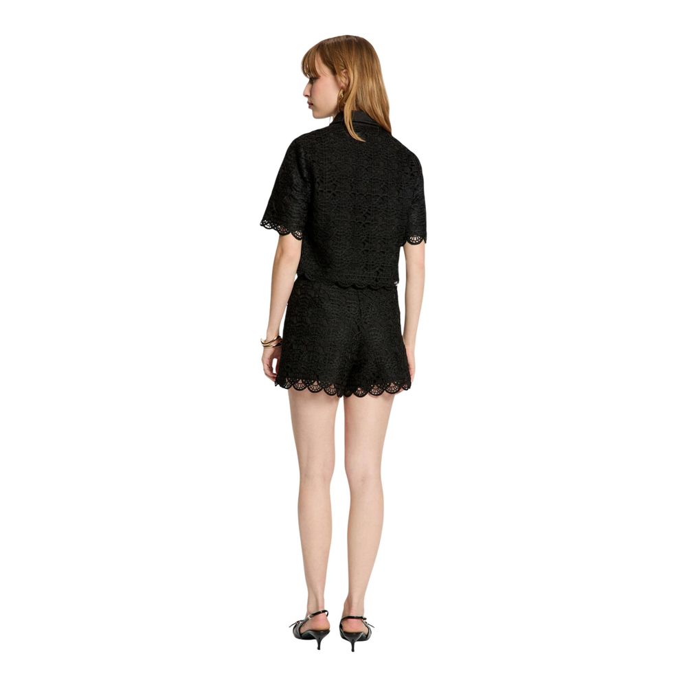 Morgan De Toi Black Polyester Shortsleeve Shirt