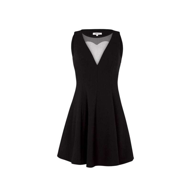 Morgan De Toi Black Polyester Midi Dress - Timeless Elegance