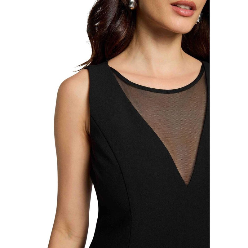 Morgan De Toi Black Polyester Midi Dress - Timeless Elegance