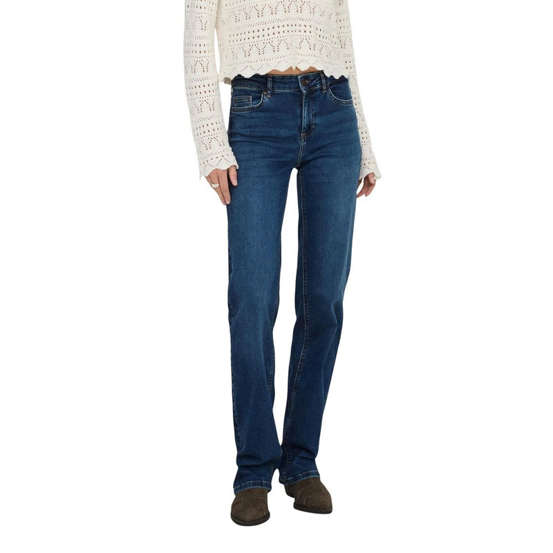 Only Blue Cotton Bootcut Jeans for Women