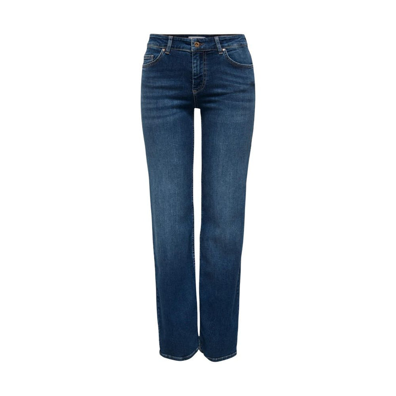 Only Blue Cotton Bootcut Jeans for Women