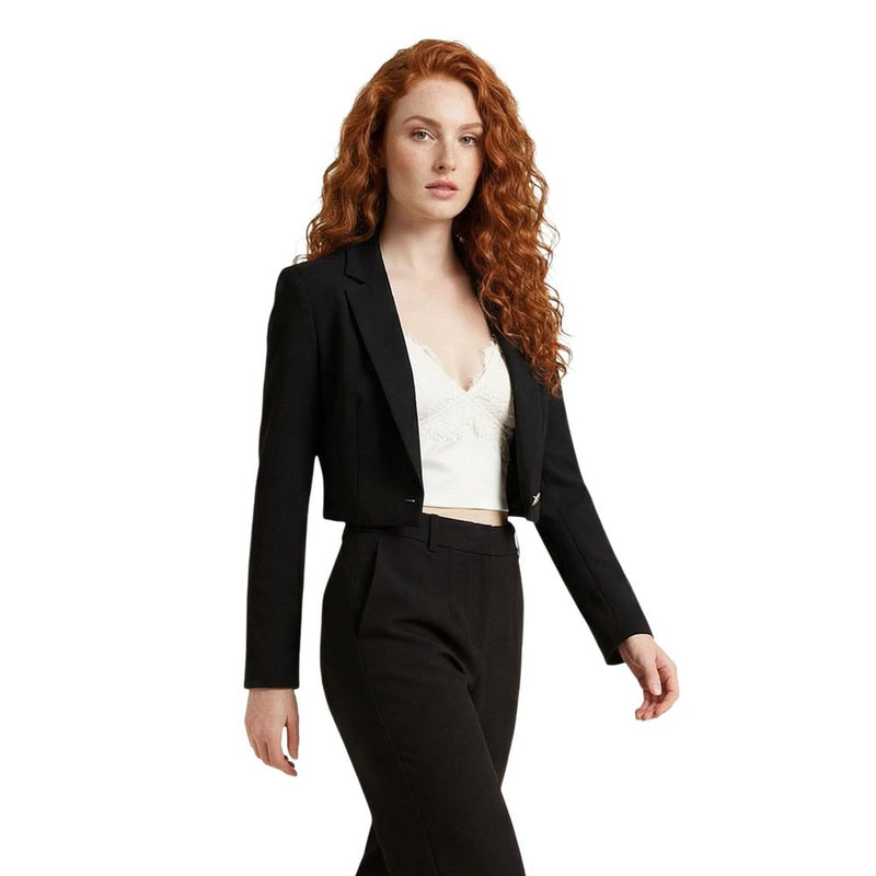 Morgan De Toi Black Recycled Polyester Blazer - Model 231-VESPA.F