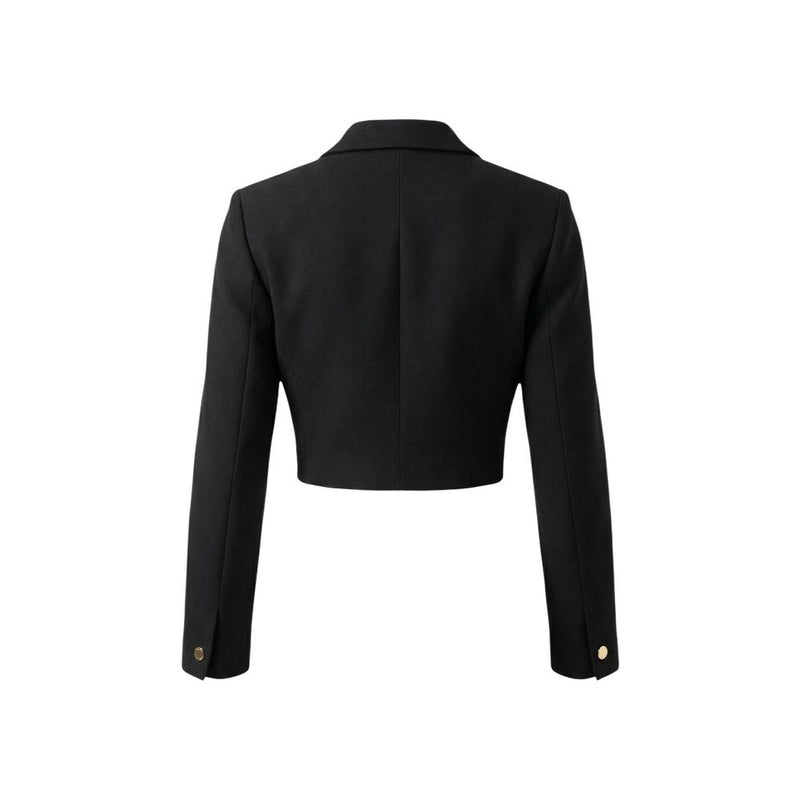 Morgan De Toi Black Recycled Polyester Blazer - Model 231-VESPA.F
