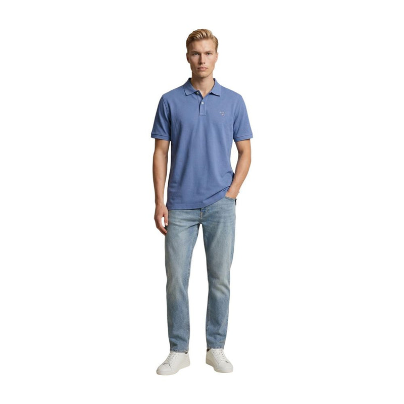 Replay Blue Cotton Relaxed Fit Jeans for Men