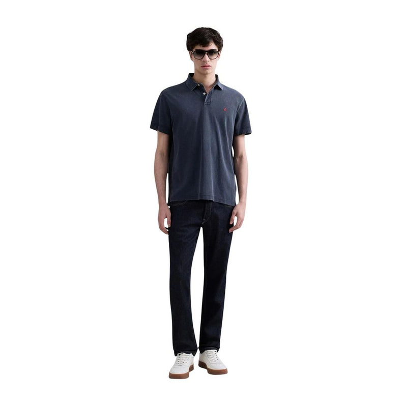 Replay Blue Cotton Relaxed Fit Jeans for Men