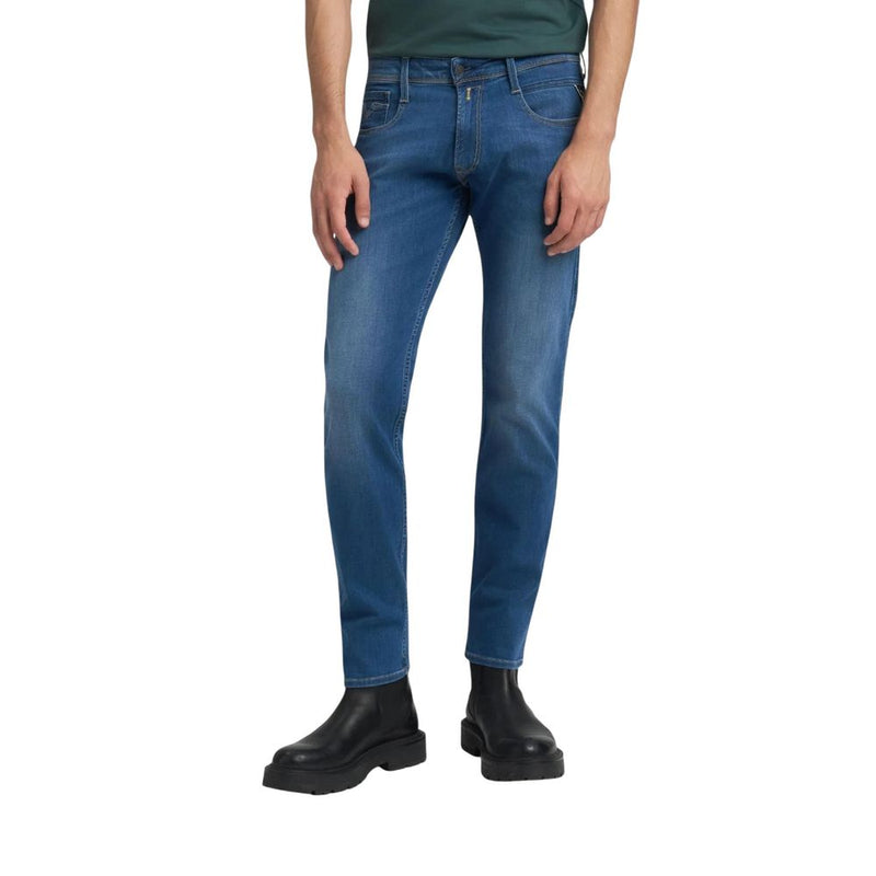 Replay Blue Cotton Skinny Jeans for Men