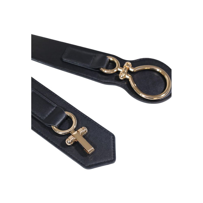 Morgan De Toi Black Polyethylene High-Waist Belt for Women