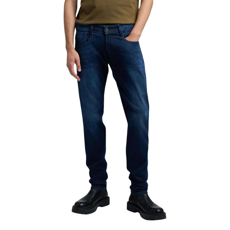Replay M914 Blue Cotton Skinny Jeans for Men