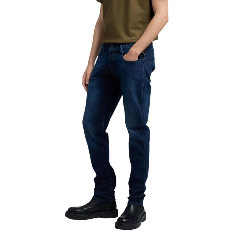 Replay M914 Blue Cotton Skinny Jeans for Men