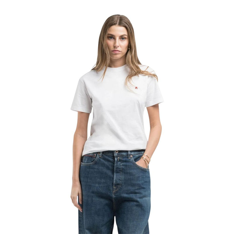 Replay REGULAR W3566B.000.2660 Women's White Cotton T-Shirt