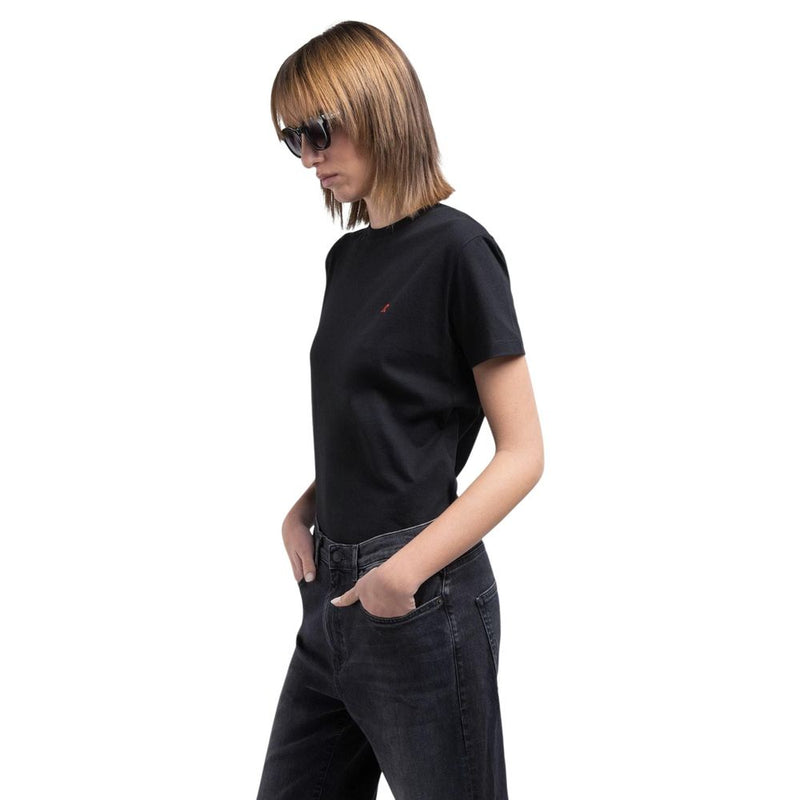 Replay REGULAR W3566B.000.2660 Black Cotton T-Shirt for Women