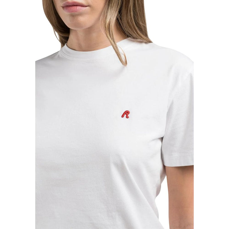 Replay REGULAR W3566B.000.2660 Women's White Cotton T-Shirt