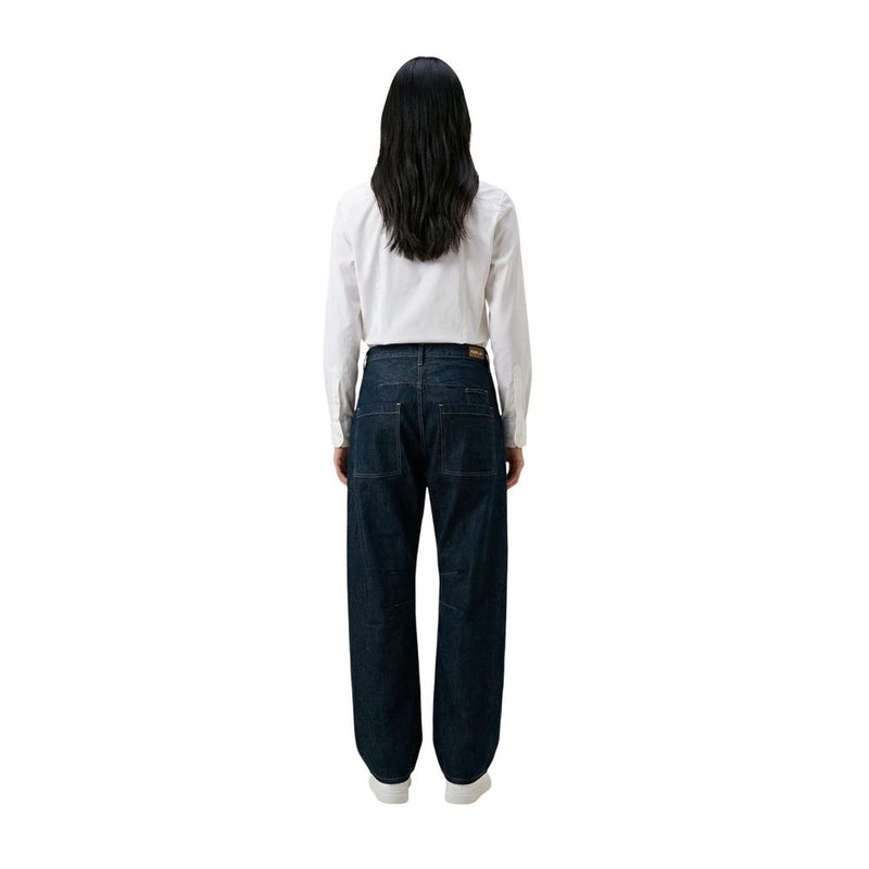 Replay Blue Cotton Mom Jeans for Women