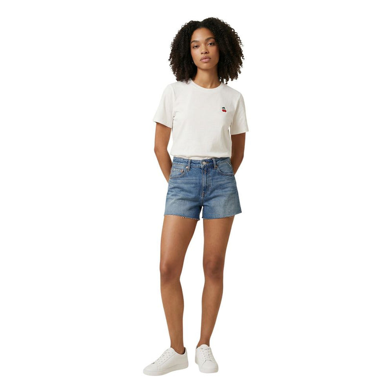 Replay STRAIGHT WA548 Women's Blue Cotton Shorts