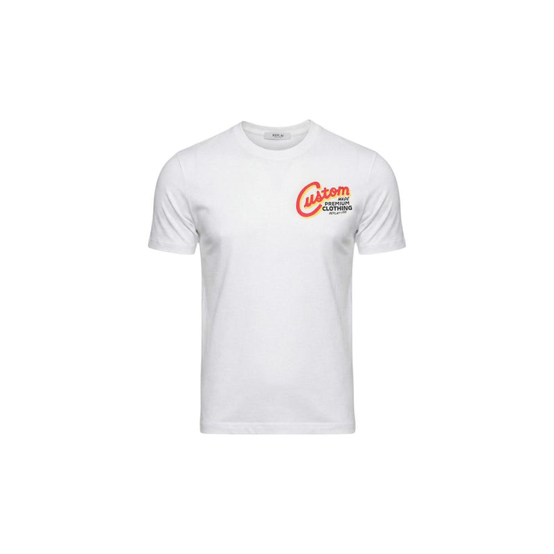 Replay REGULAR M3352 White Cotton T-Shirt for Men