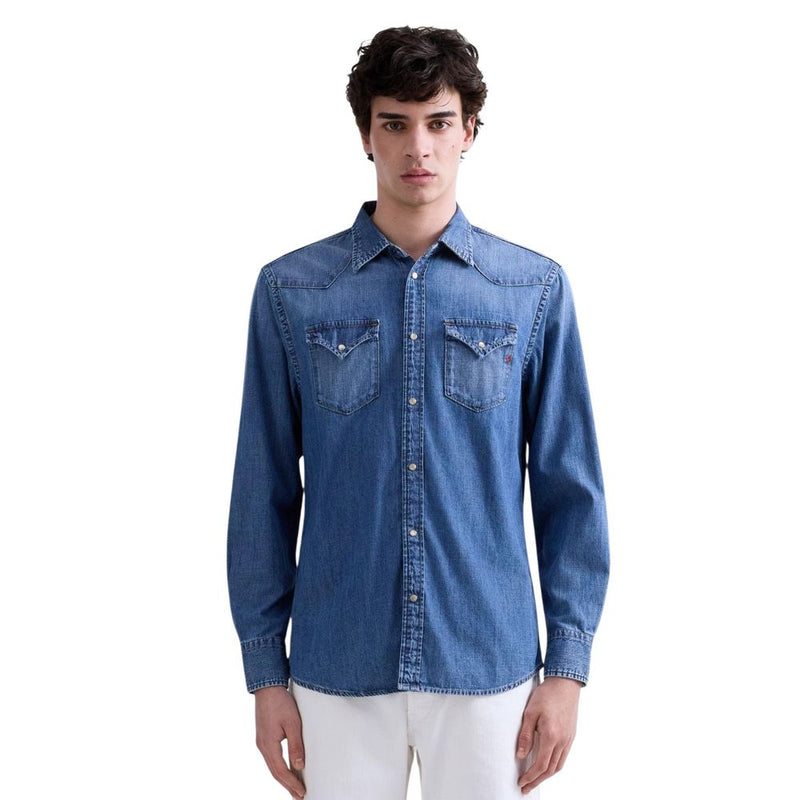Replay Blue Denim Shirt - M4023T.000.26C for Men