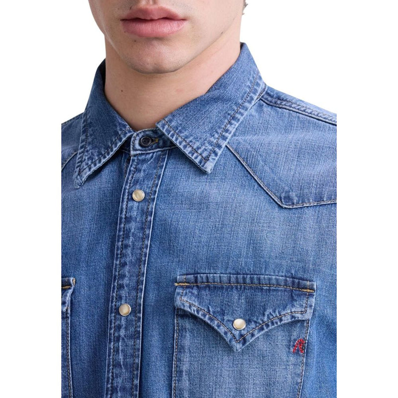 Replay Blue Denim Shirt - M4023T.000.26C for Men