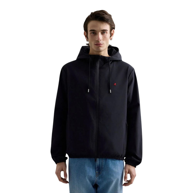 Replay Black Polyester Shell Jacket for Men