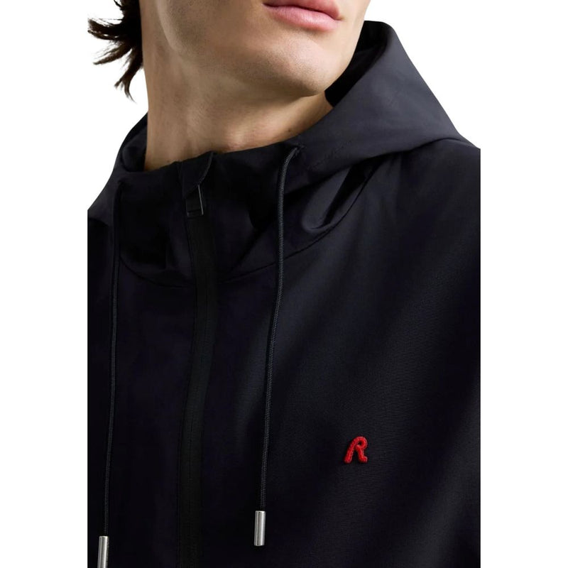 Replay Black Polyester Shell Jacket for Men