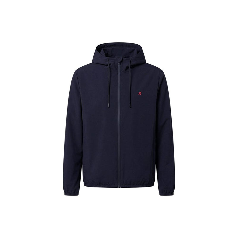 Replay Blue Polyester Shell Jacket for Men