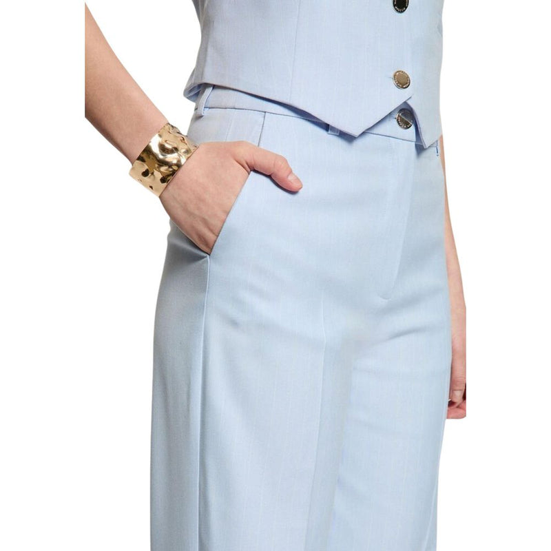 Morgan De Toi Blue Polyester Dress Pants for Women