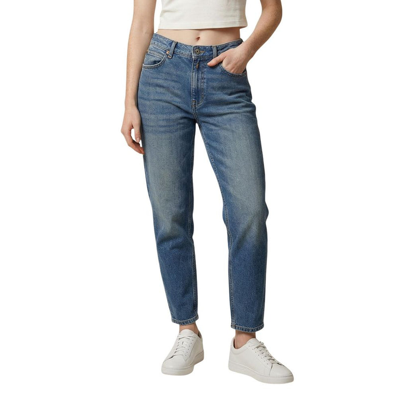 Replay WA471 Blue Cotton Relaxed Fit Jeans for Women
