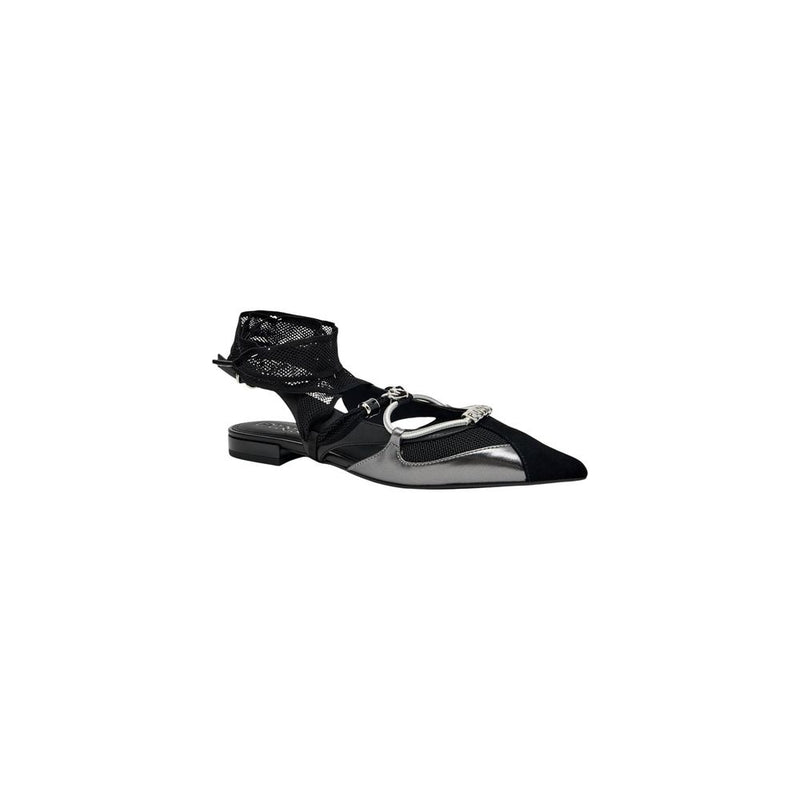 PINKO GIANIRA Black Leather Ballet Flats for Women