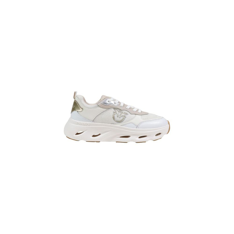 PINKO PINK 09 White Leather Chunky Sneakers for Women