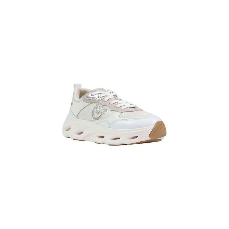 PINKO PINK 09 White Leather Chunky Sneakers for Women